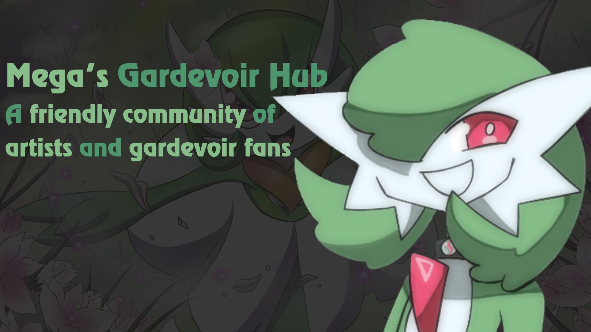 Discovery splash banner for Mega's Gardevoir Hub π Discord server