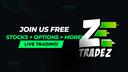 Discovery splash banner for ZTRADEZ (OPTIONS & STOCKS) Discord server
