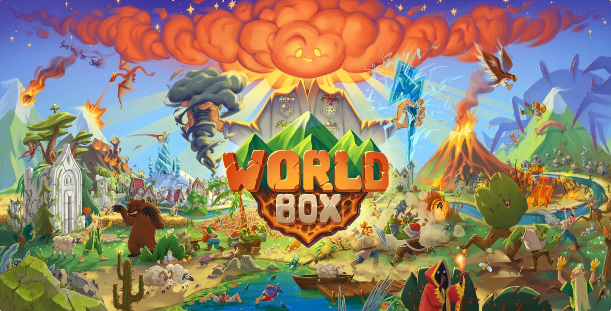 Discovery splash banner for WorldBox - God Simulator Discord server