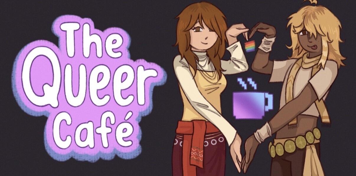 Discovery splash banner for The Queer Café; LGBTQ+ Teens Discord server