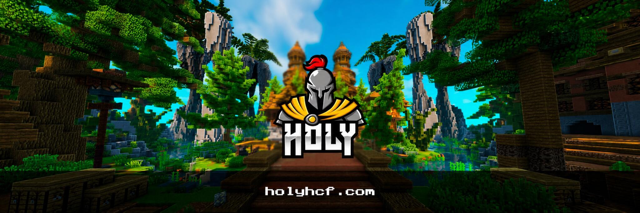 Discovery splash banner for HolyHCF Network Discord server