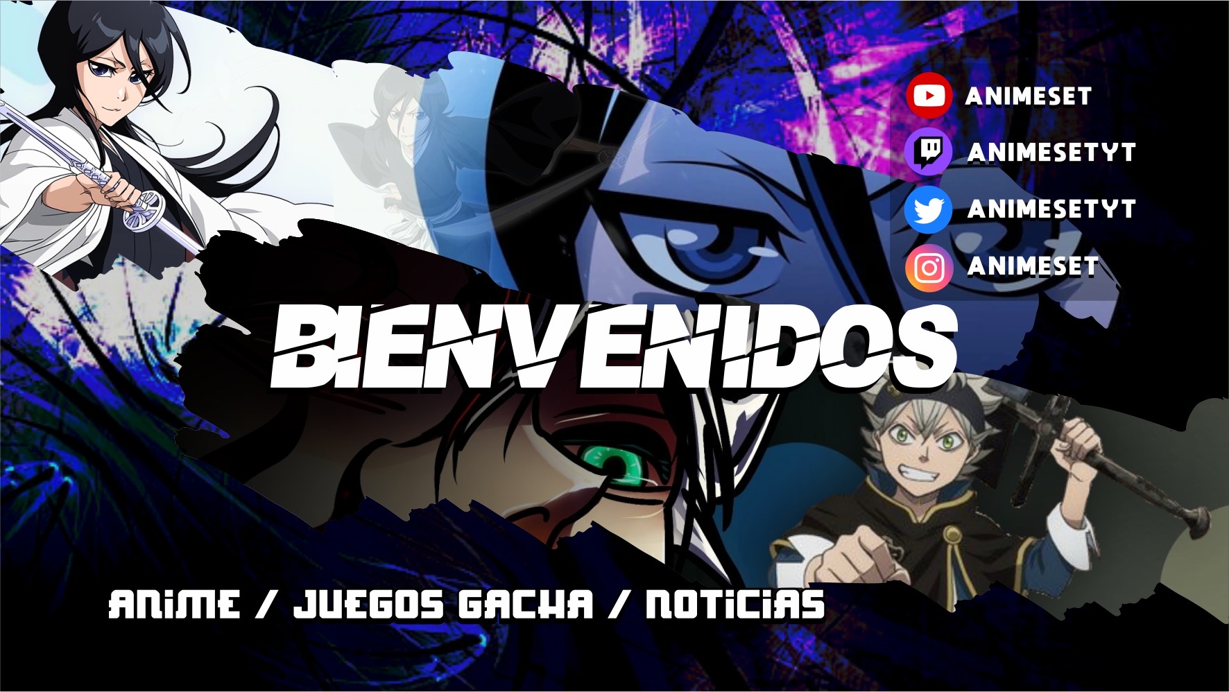 Discovery splash banner for AnimeSet Discord server