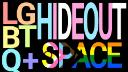 Discovery splash banner for LGBTQ+ Hideout place Discord server