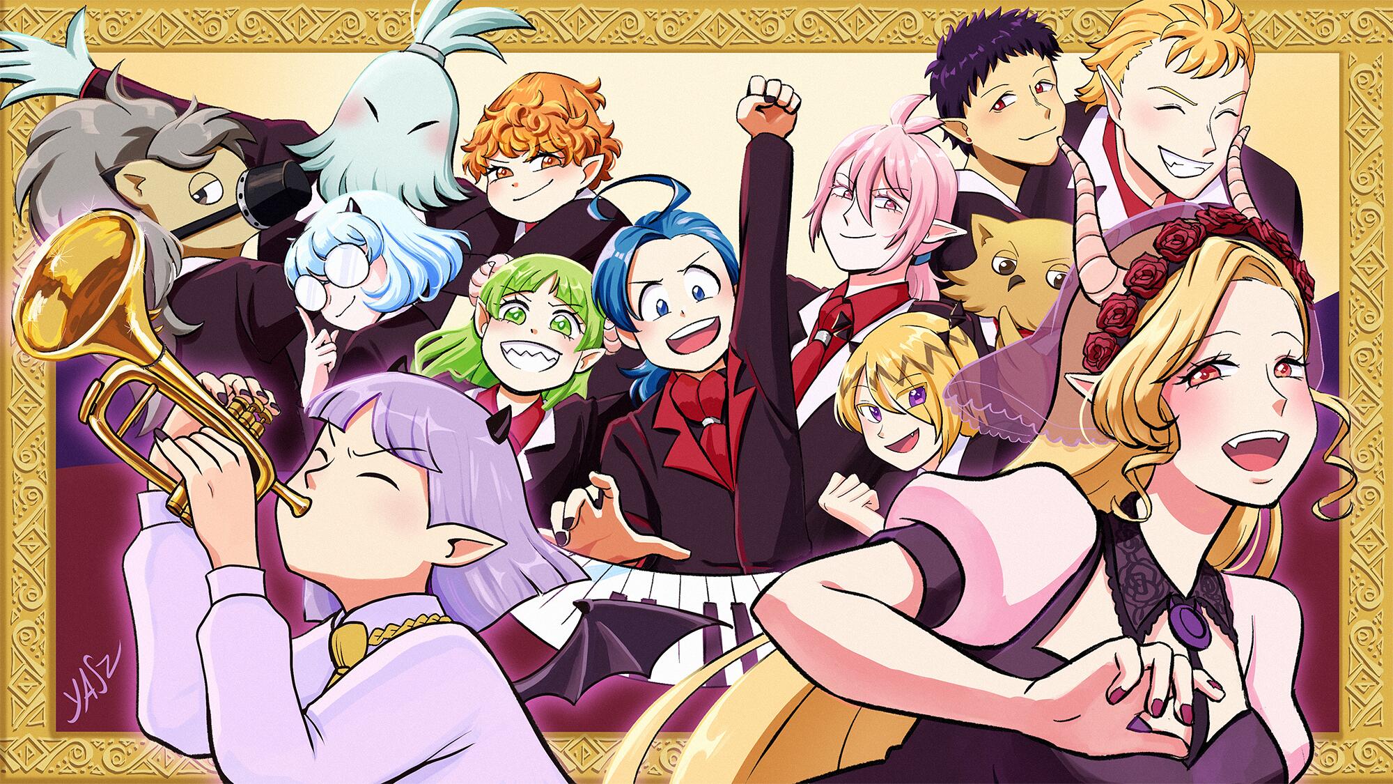Discovery splash banner for Welcome to Demon School, Iruma-Kun! Discord server