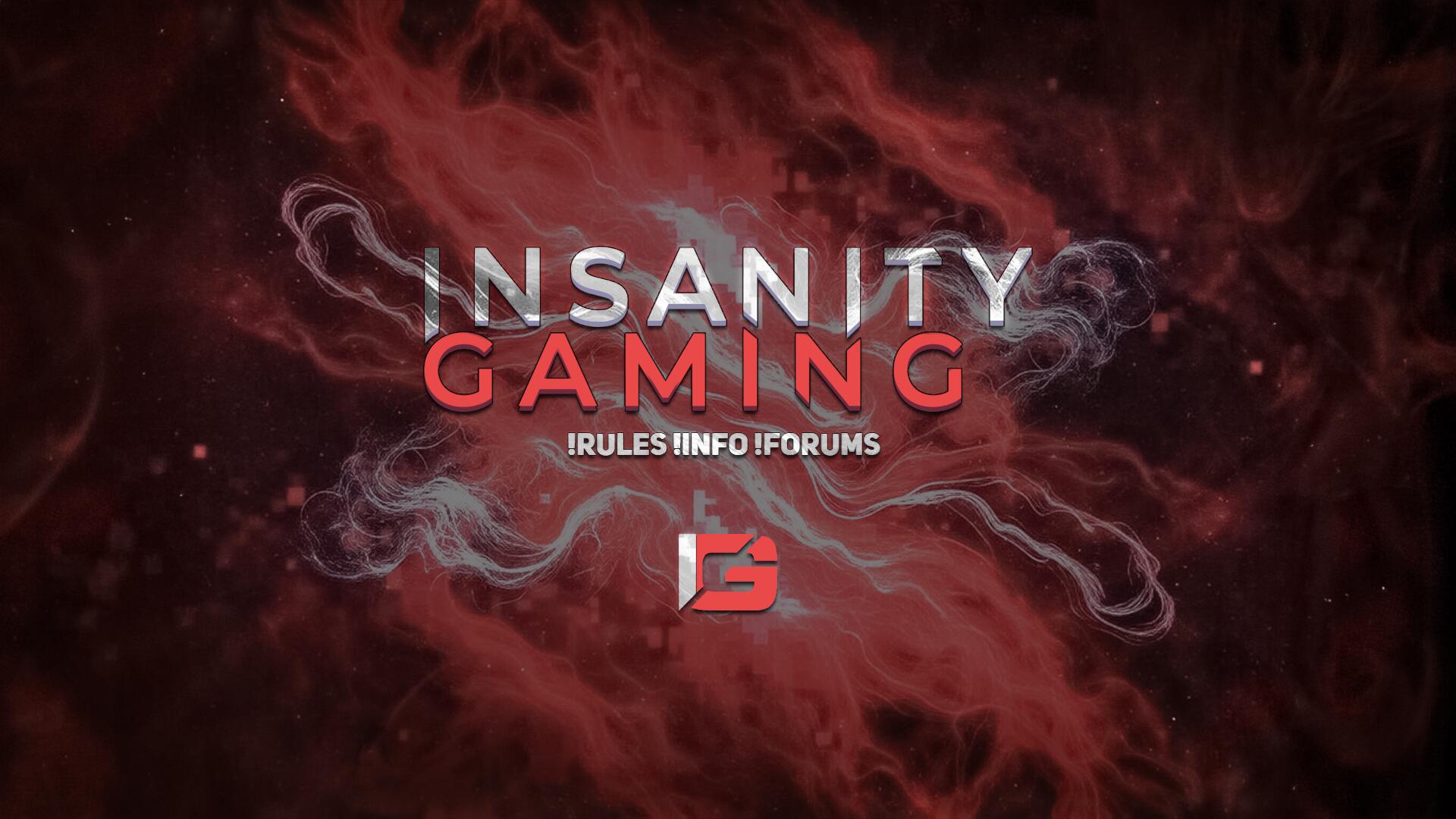Discovery splash banner for Insanity Gaming Discord server