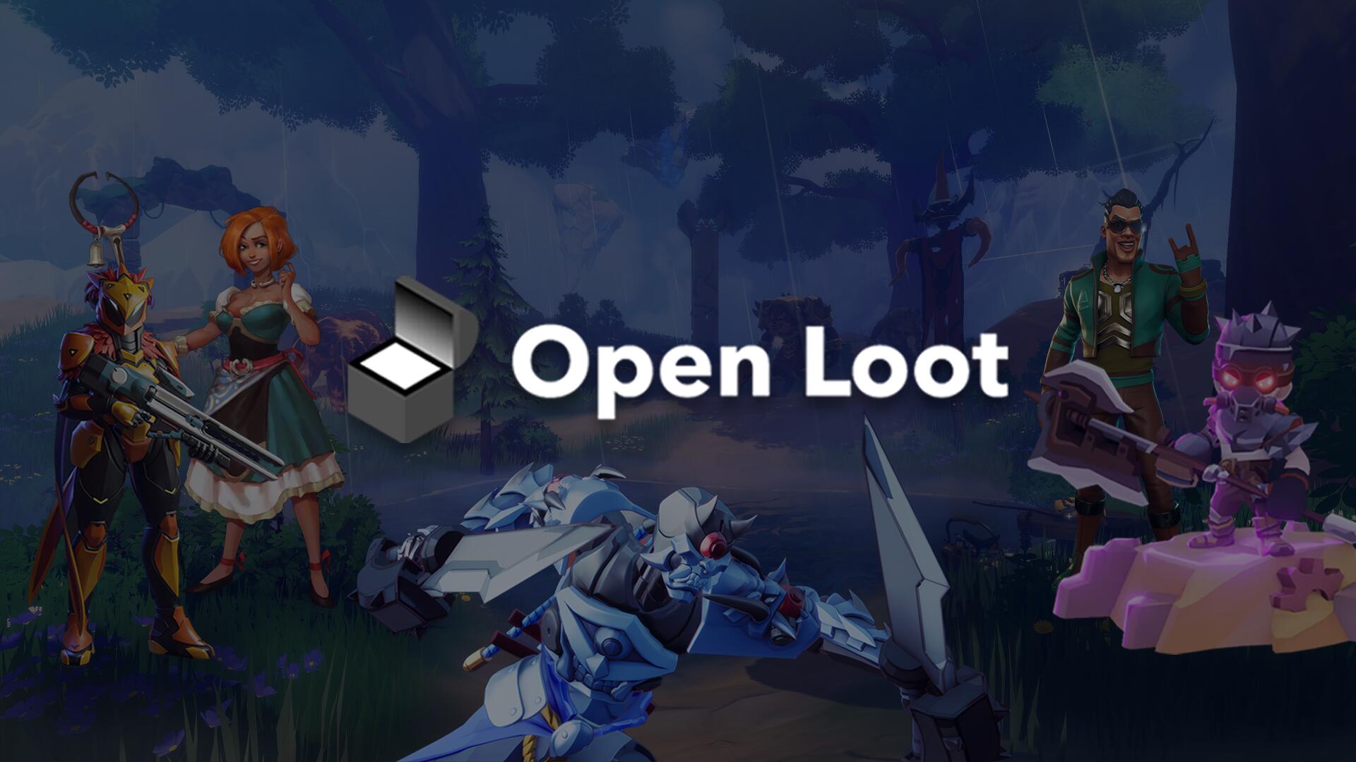 Discovery splash banner for Open Loot Discord server