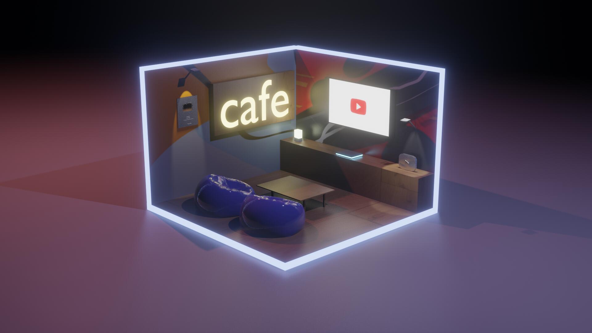 Discovery splash banner for YouTube Creator Café Discord server