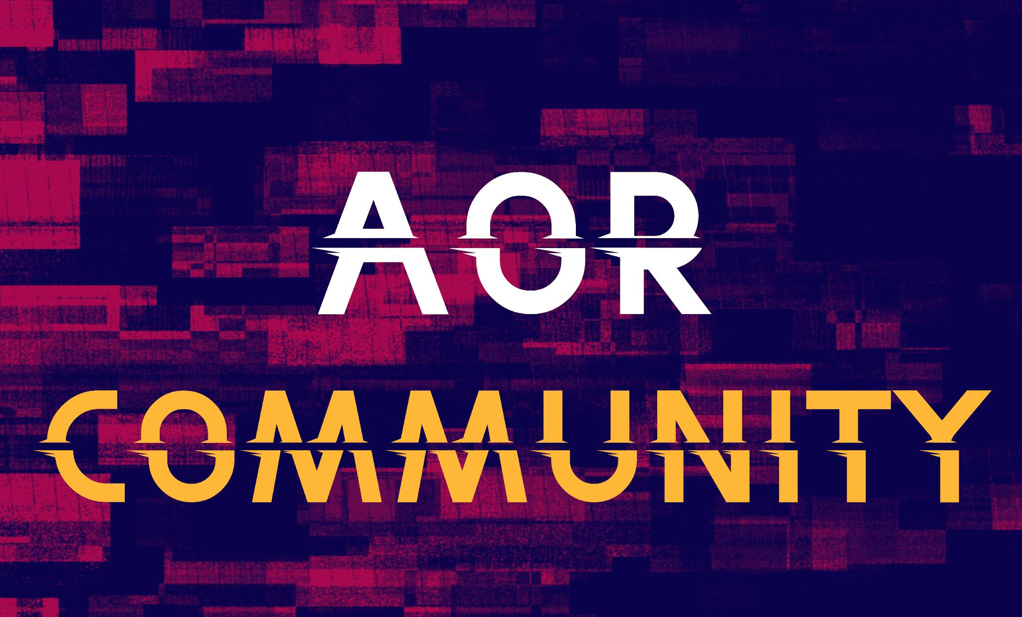 Discovery splash banner for AOR Community Discord server