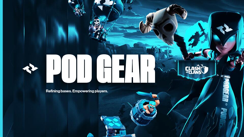 Discovery splash banner for POD GEAR CoC Discord server