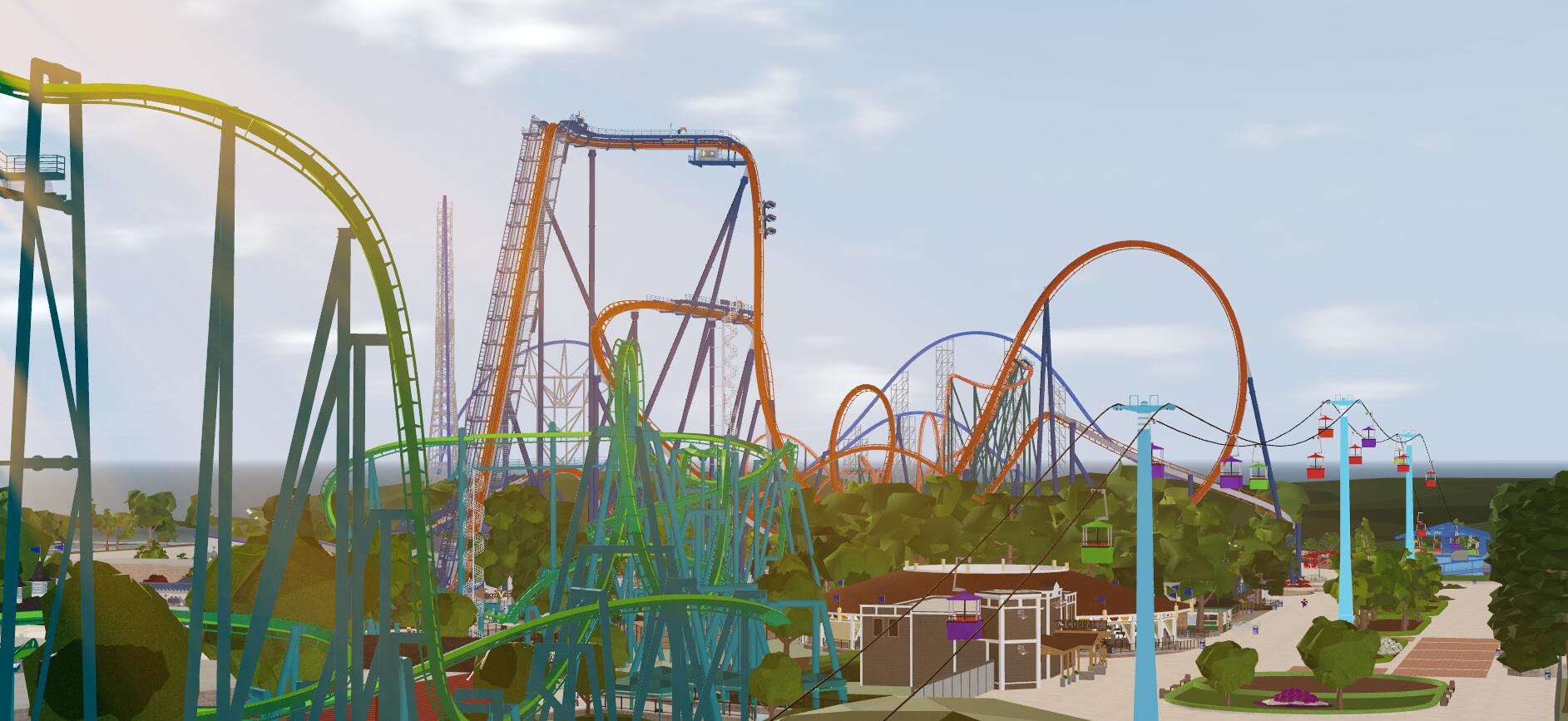 Discovery splash banner for Cedar Point Roblox Discord server
