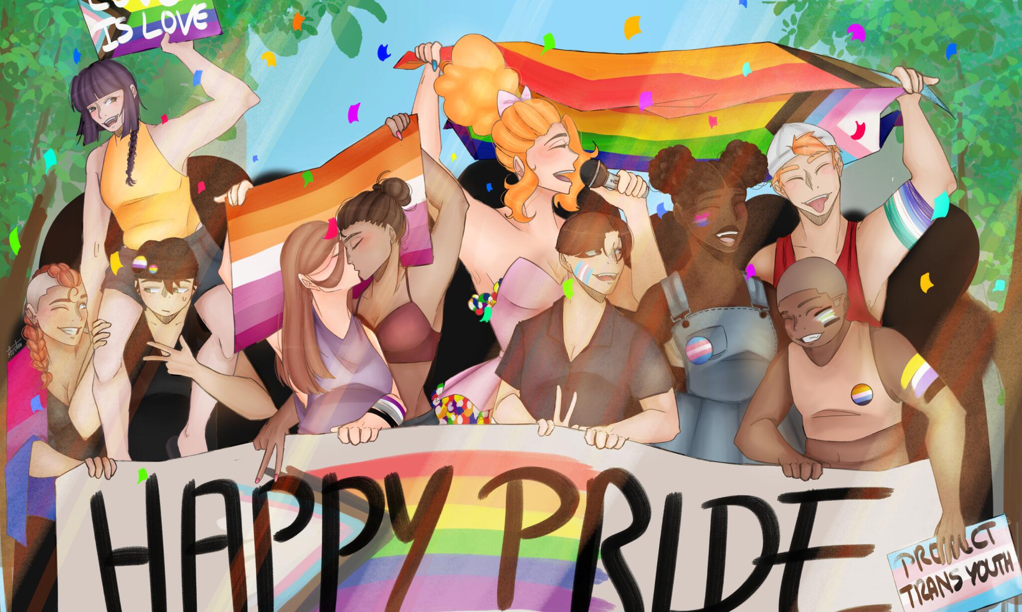 Discovery splash banner for ✨ LGBTQ+ FR ✨ Discord server