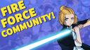 Discovery splash banner for Fire Force Hero's Discord server