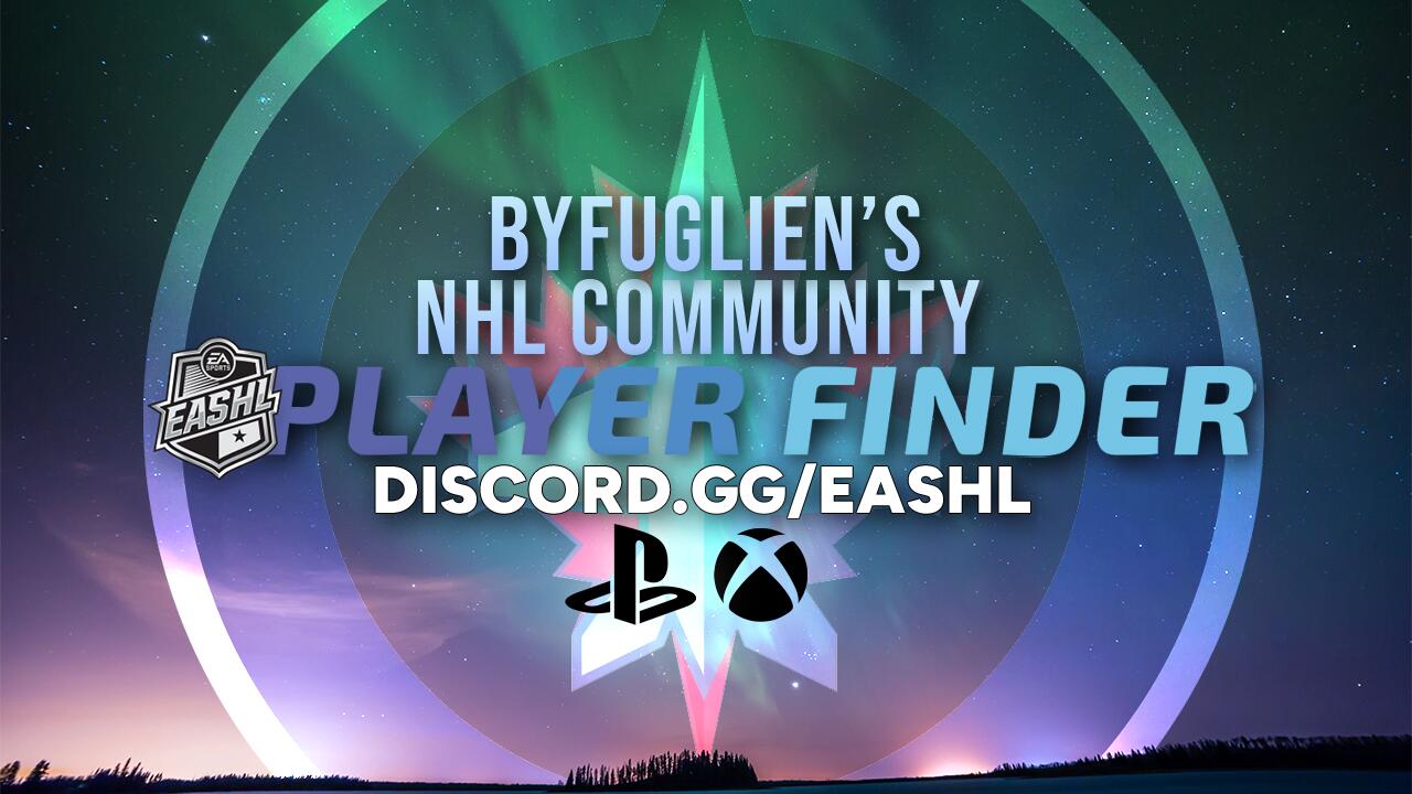 Discovery splash banner for Byfuglien’s NHL26 Community Discord server