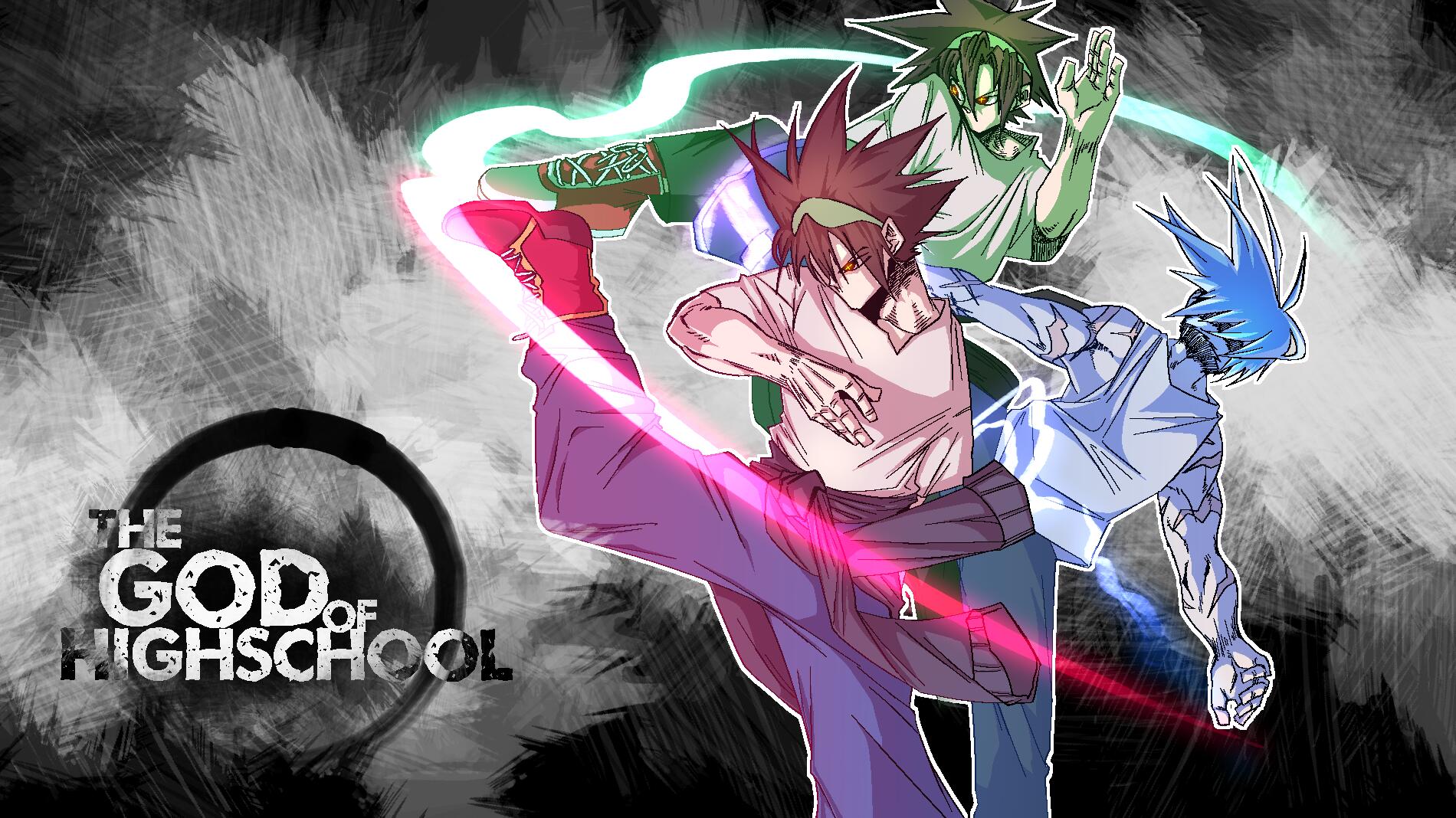 Discovery splash banner for The God of High School Discord server