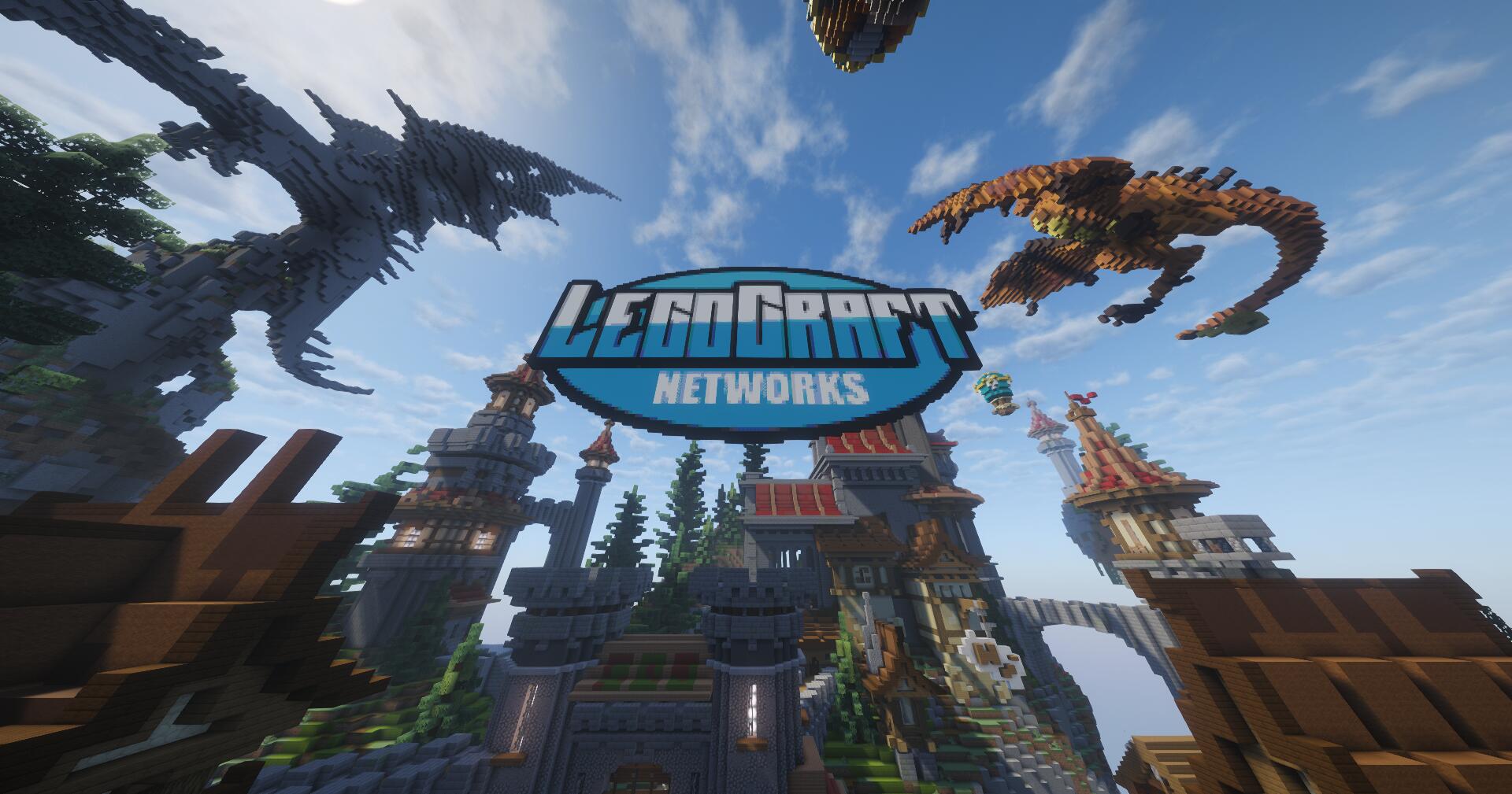 Discovery splash banner for LegoCraft Network Discord server