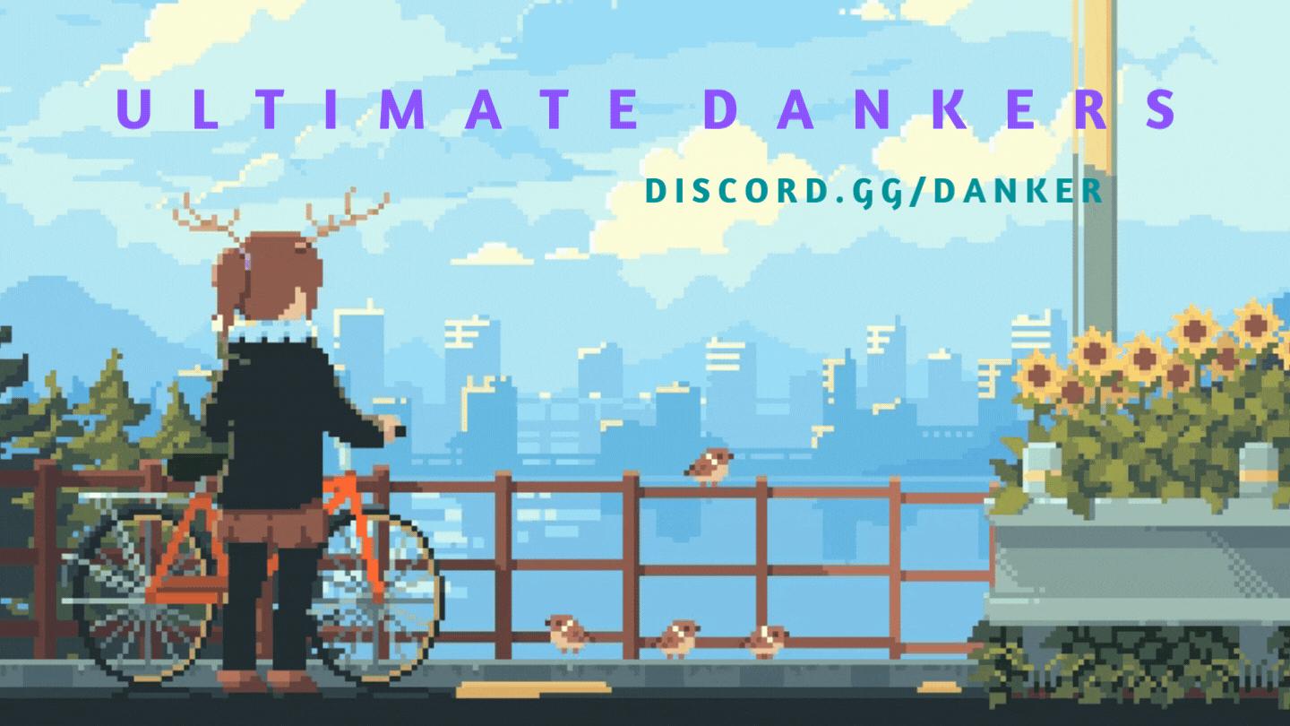 Discovery splash banner for Ultimate Dankers | .gg/danker | Dank Memer Discord server