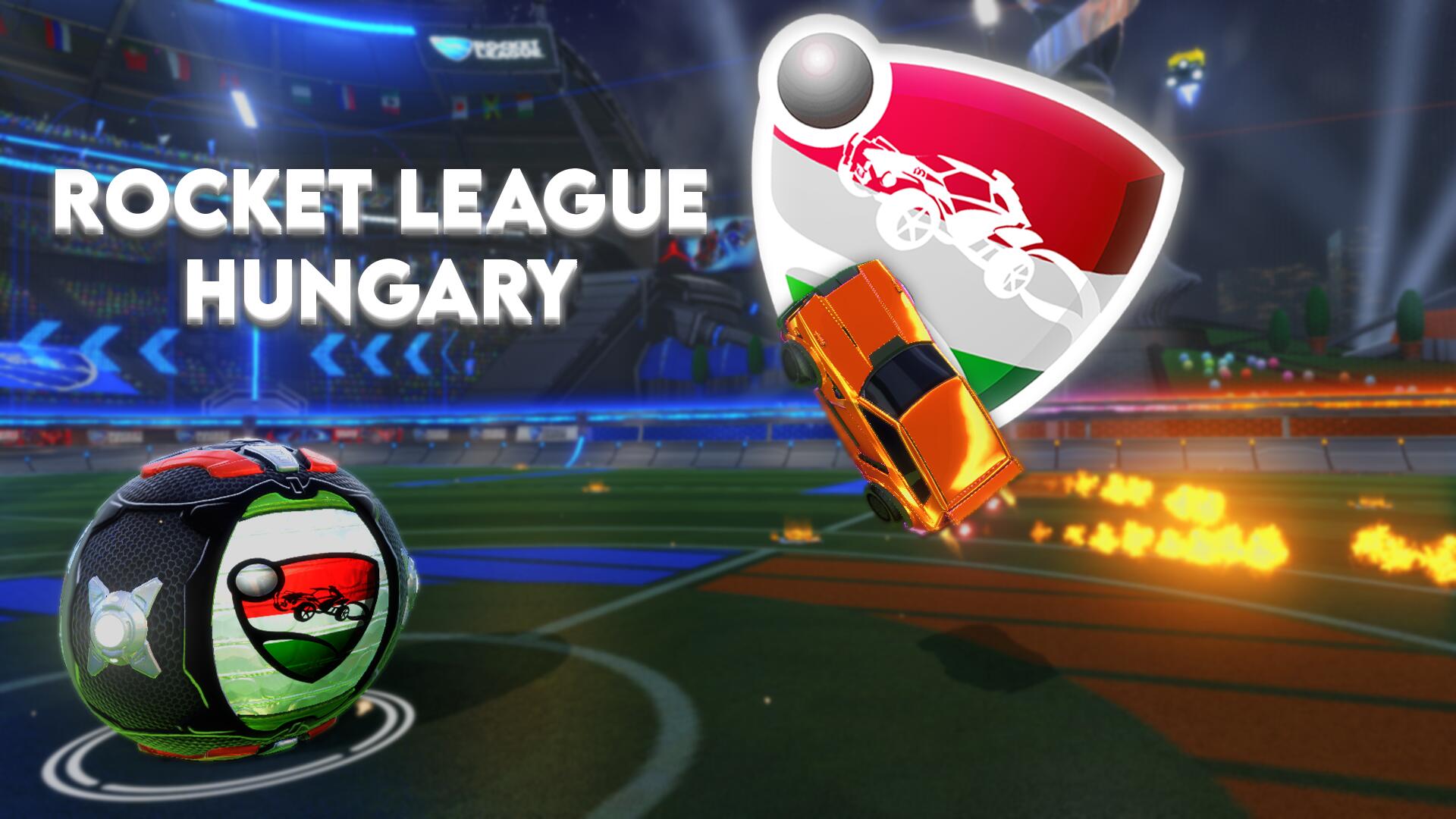 Discovery splash banner for Rocket League Hungary Discord server