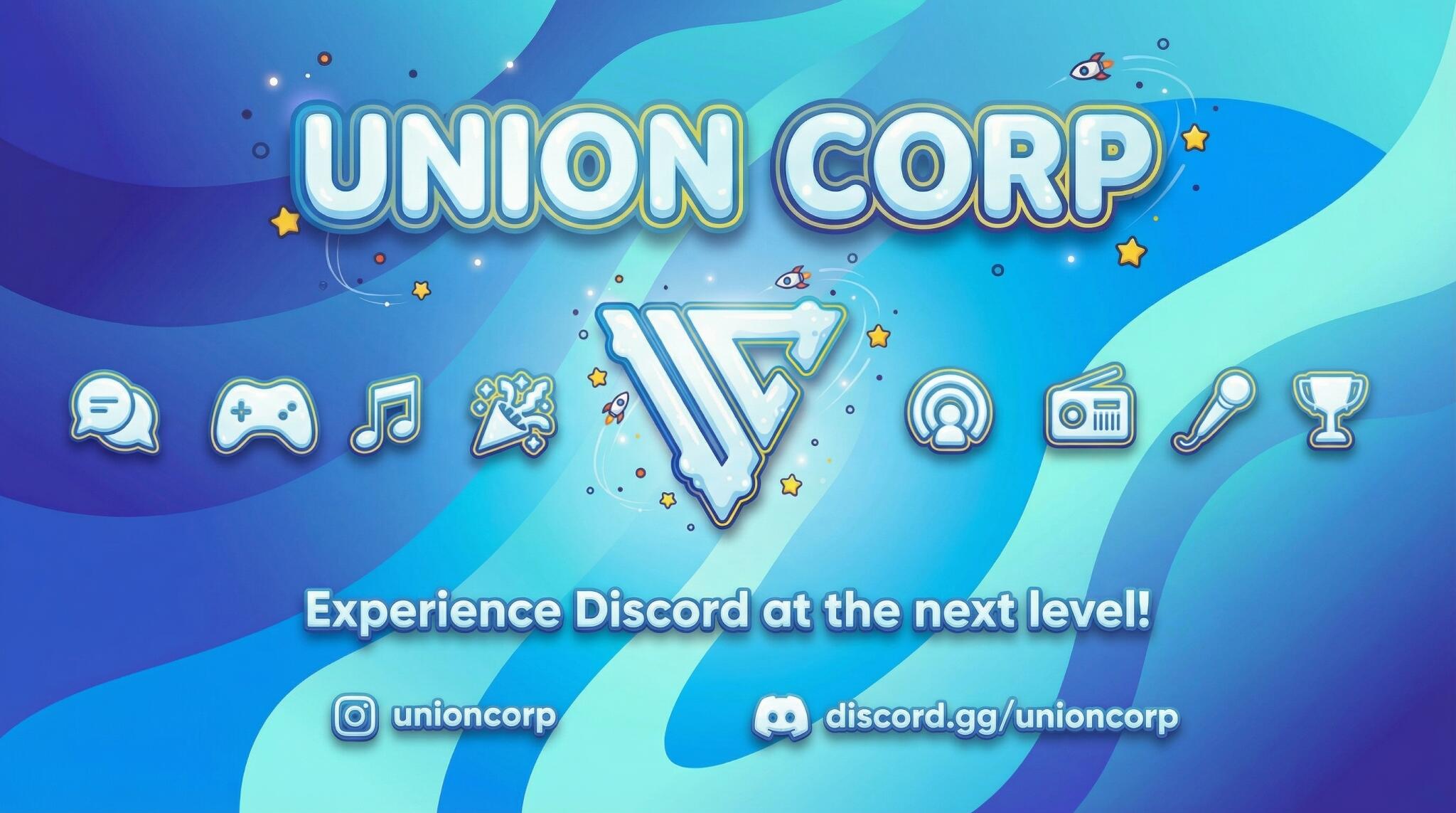 Discovery splash banner for UNION CORP Discord server