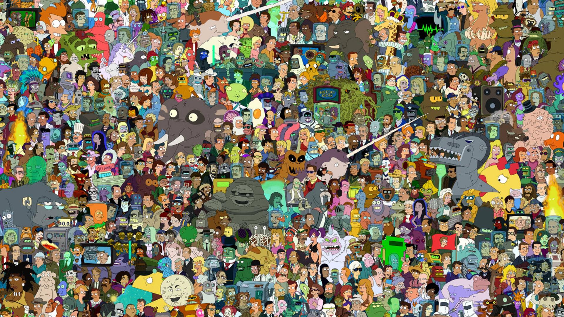 Discovery splash banner for Futurama Discord server