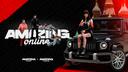 Discovery splash banner for AMAZING ONLINE x AMAZING-RP Discord server