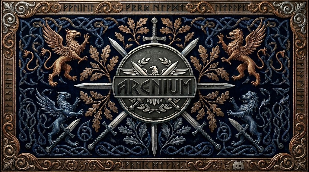 Discovery splash banner for Arenium Network Discord server