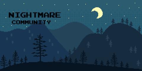 Discovery splash banner for Nightmare Community Discord server