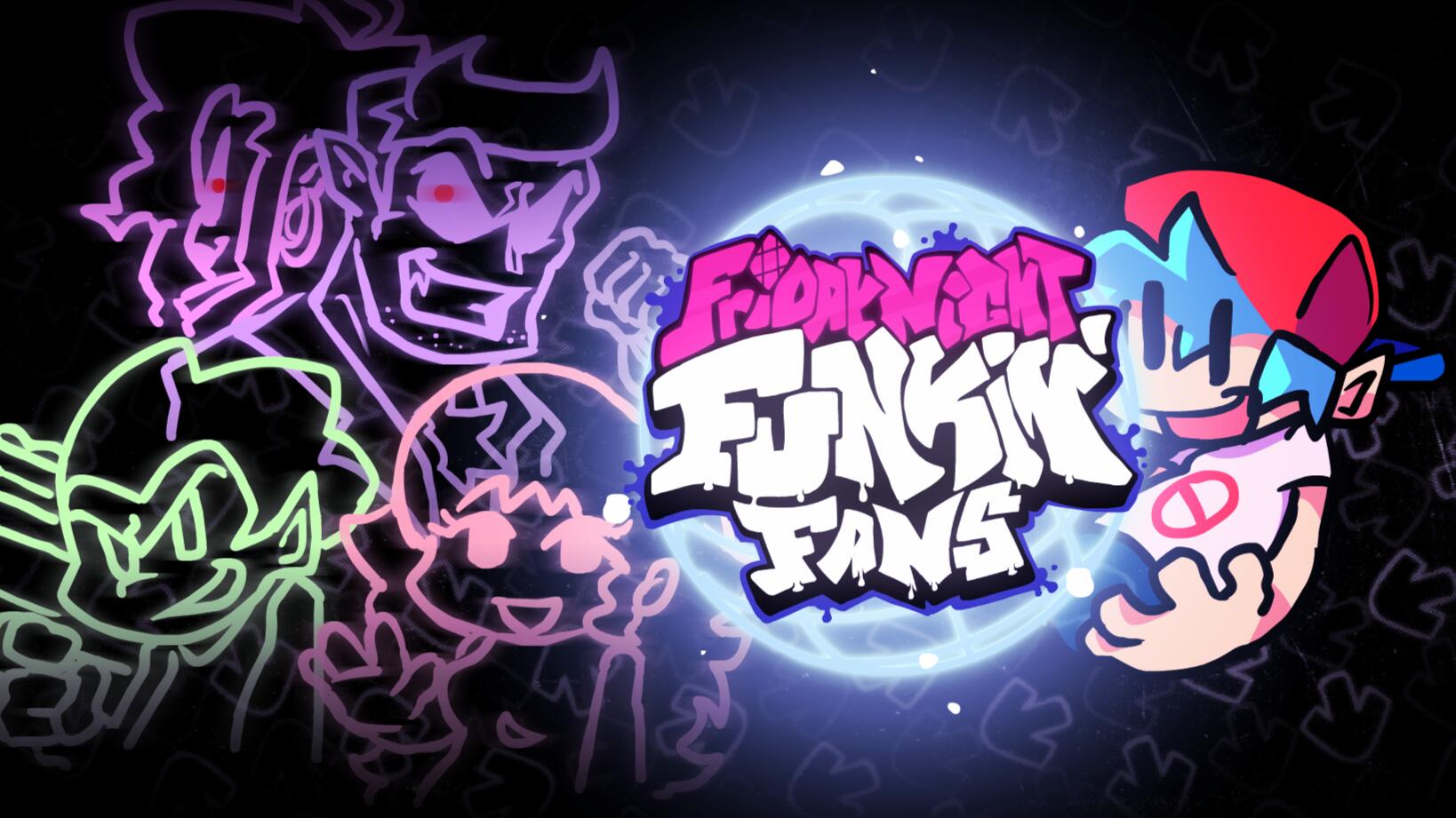 Discovery splash banner for FRIDAY NIGHT FUNKIN' FANS Discord server