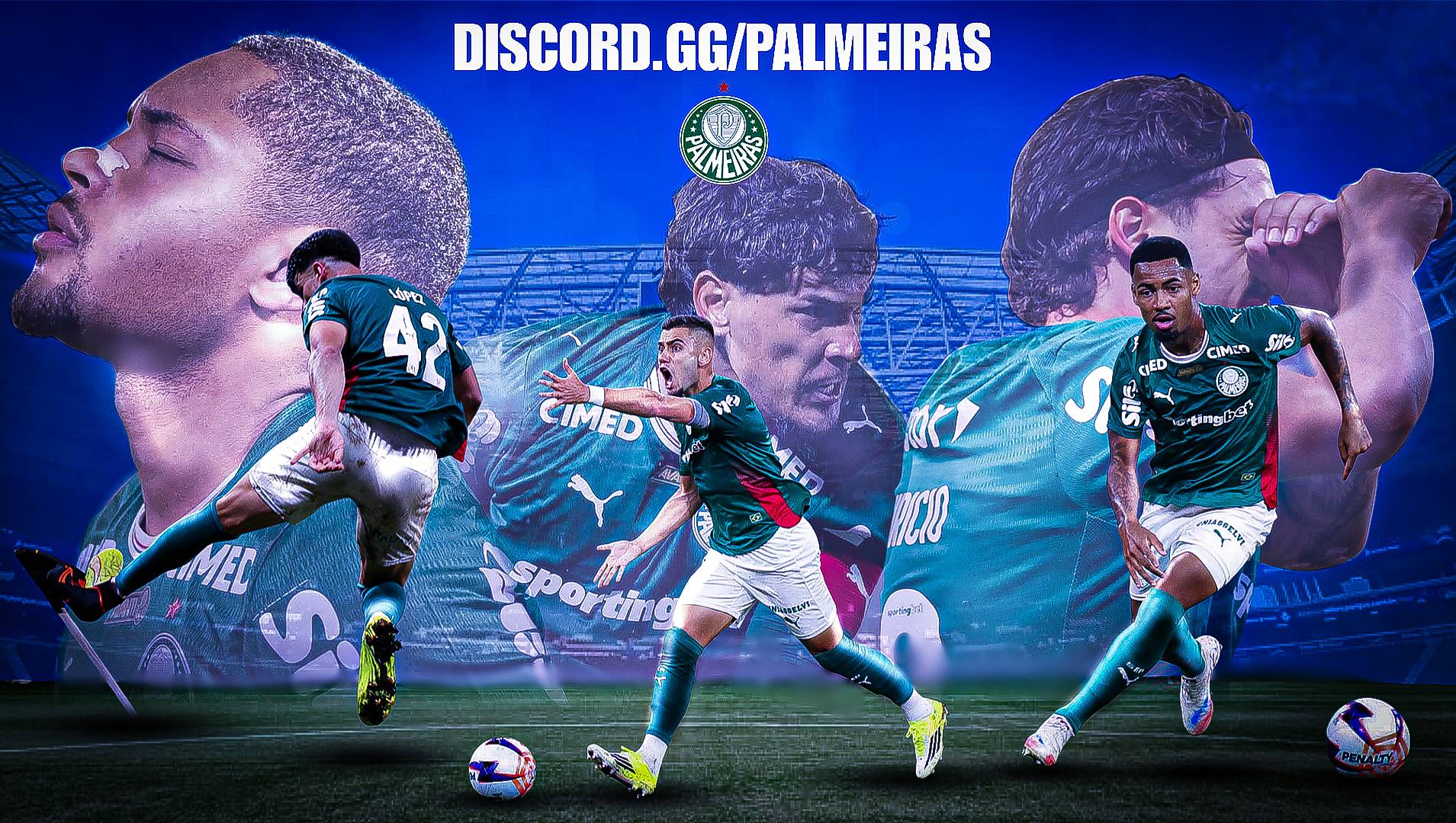Discovery splash banner for Palmeiras Discord server