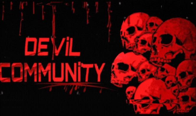Discovery splash banner for DE⩔iL COMMUNiTY Discord server