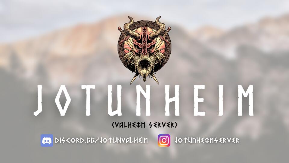 Discovery splash banner for Jotunheim Discord server