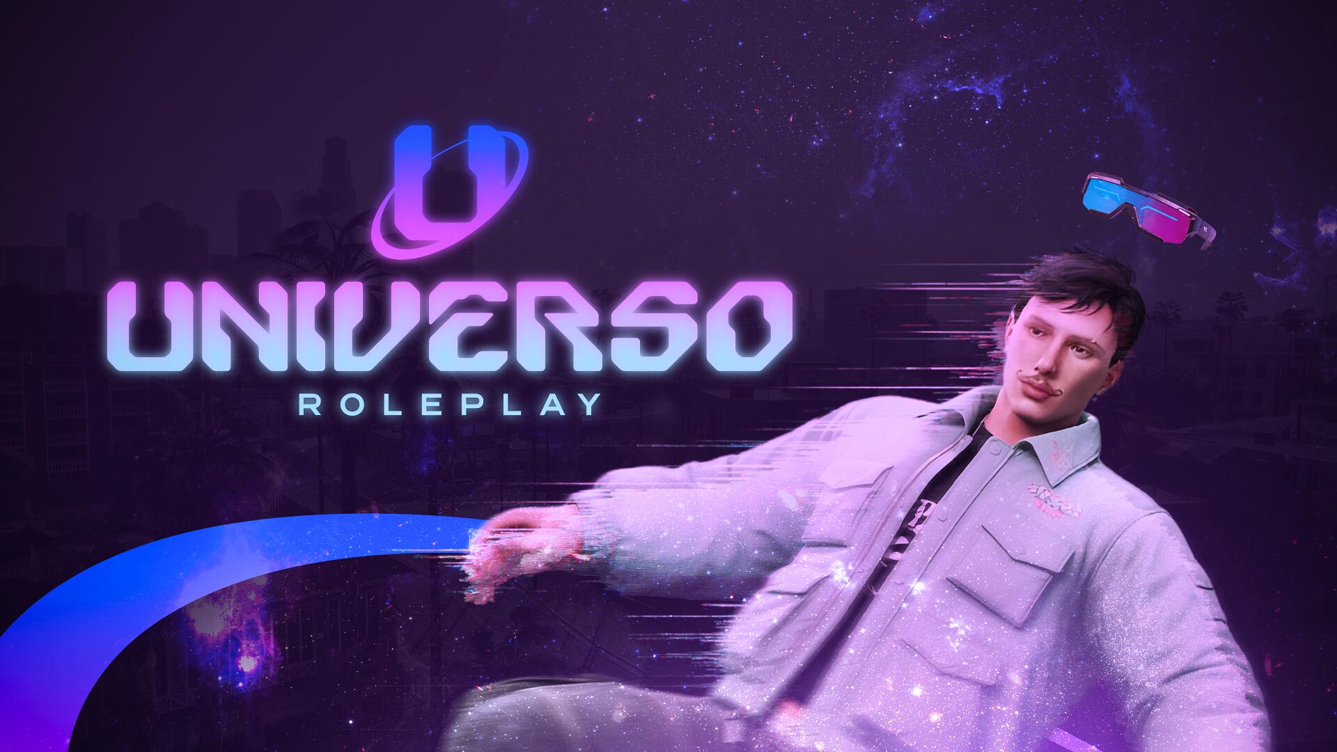 Discovery splash banner for UNIVERSO ROLEPLAY! Discord server