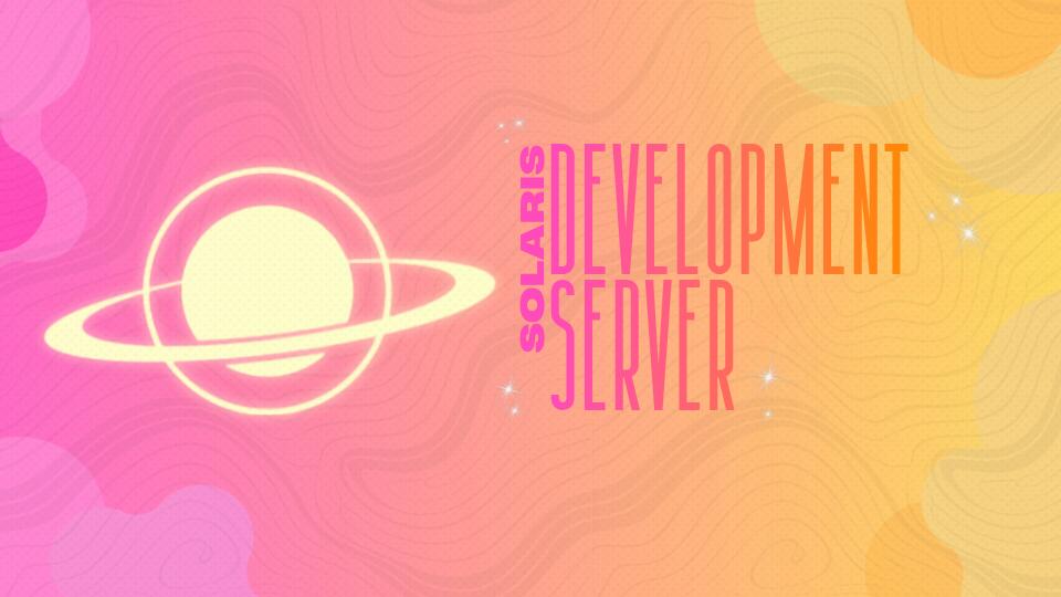Discovery splash banner for Solaris Development Discord server