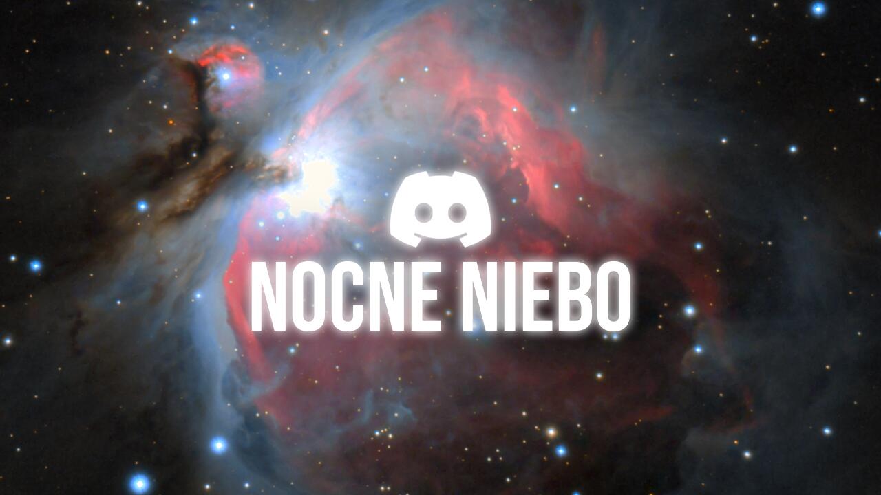 Discovery splash banner for Nocne Niebo Discord server