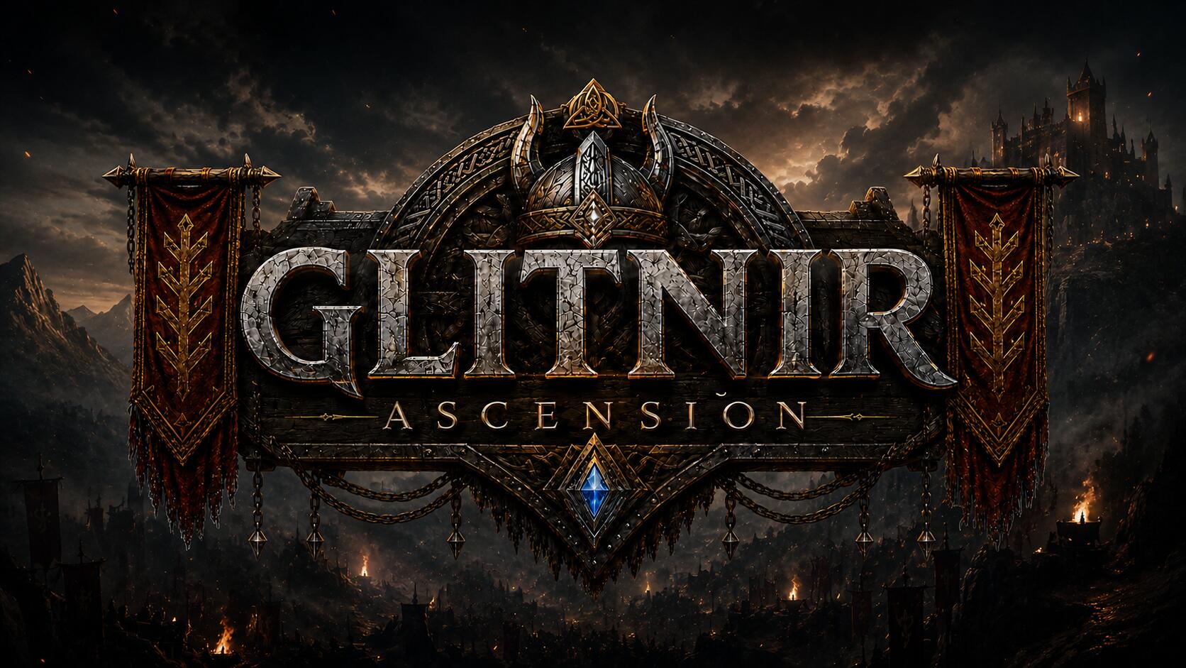 Discovery splash banner for 𝔾 𝕝 𝕚 𝕥 𝕟 𝕚 𝕣 - ⸸ ASCENSION ⸸ 🇧🇷 Discord server
