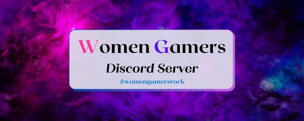 Discovery splash banner for Women Gamers Discord server