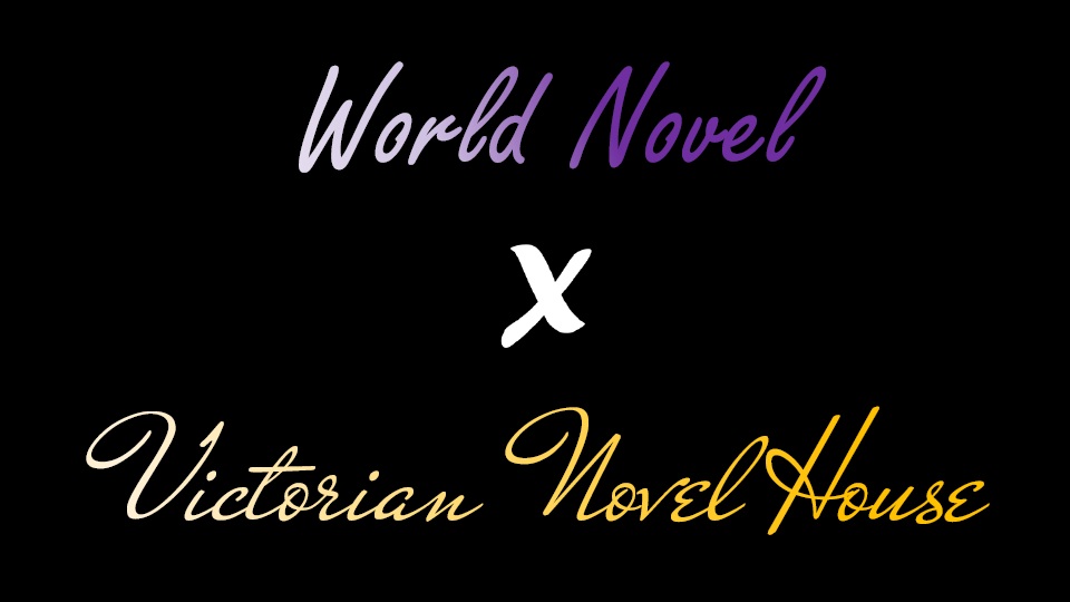 Discovery splash banner for World Novel x Victorian Novel House Discord server