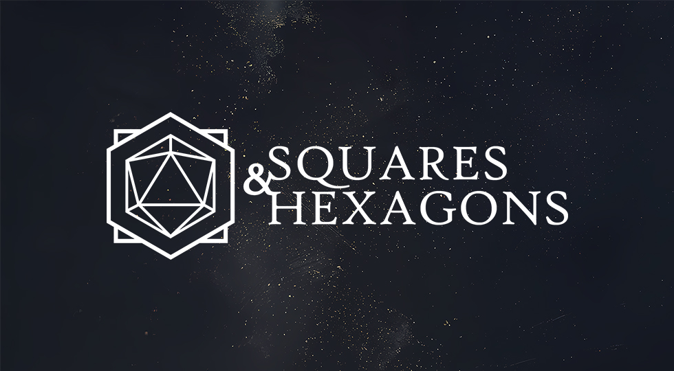 Discovery splash banner for Squares & Hexagons Discord server