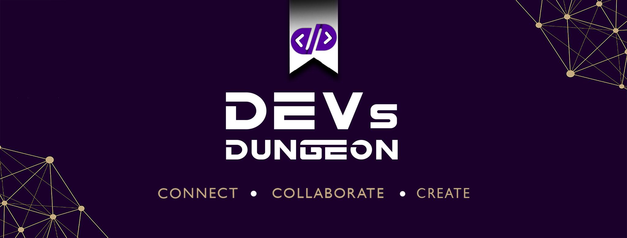 Discovery splash banner for DEVs Dungeon Discord server
