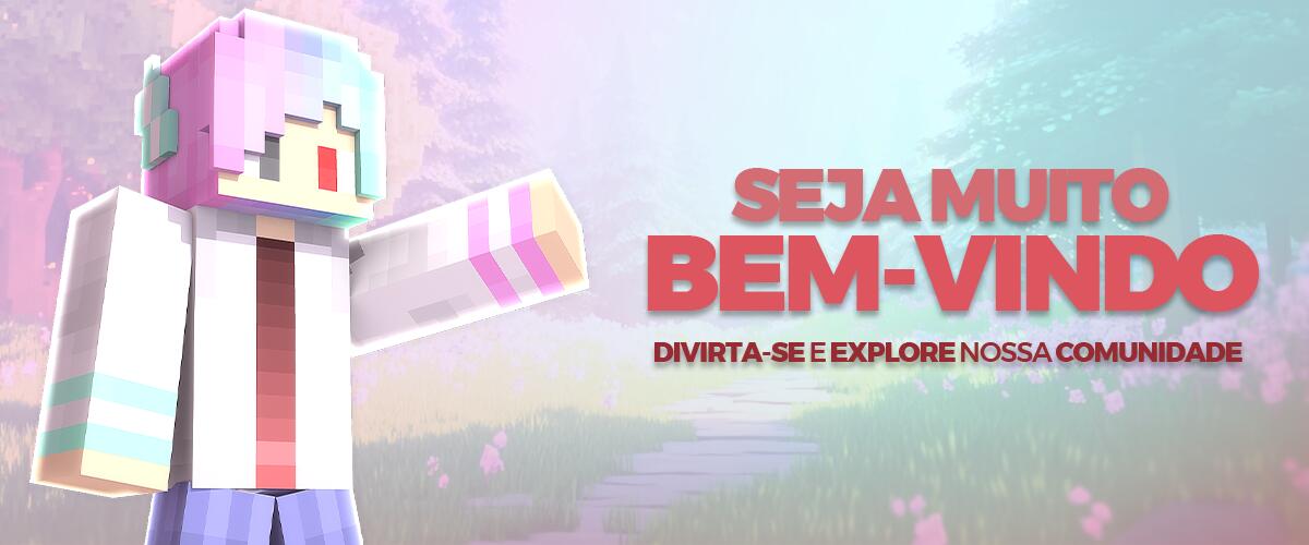 Discovery splash banner for Minecraft Brasil Discord server