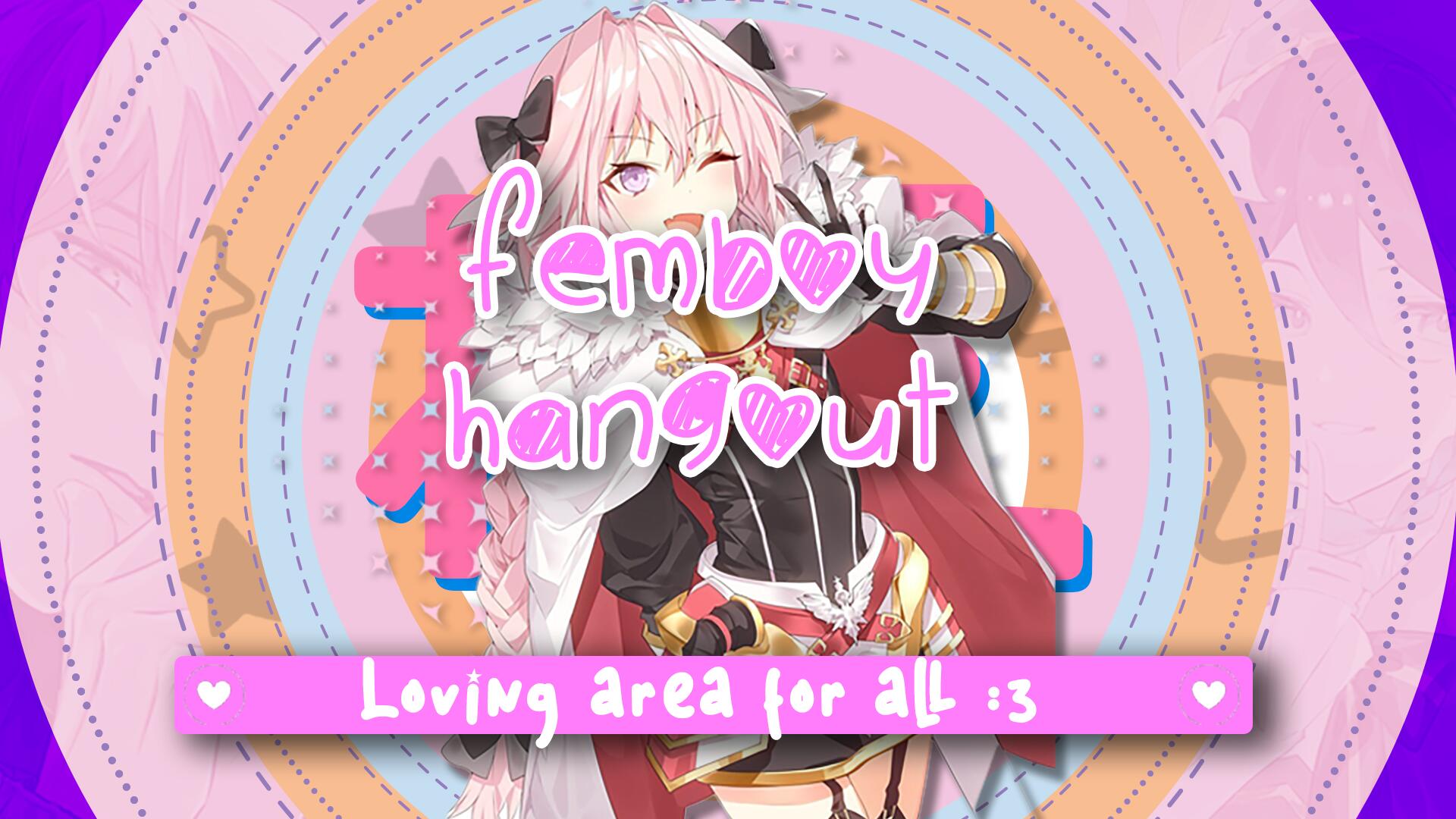 Discovery splash banner for 𑣲⋆Femboy Hangout ❀ Femboy Tag Discord server