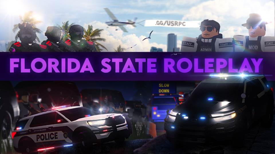 Discovery splash banner for USRPC | Florida State Roleplay Discord server
