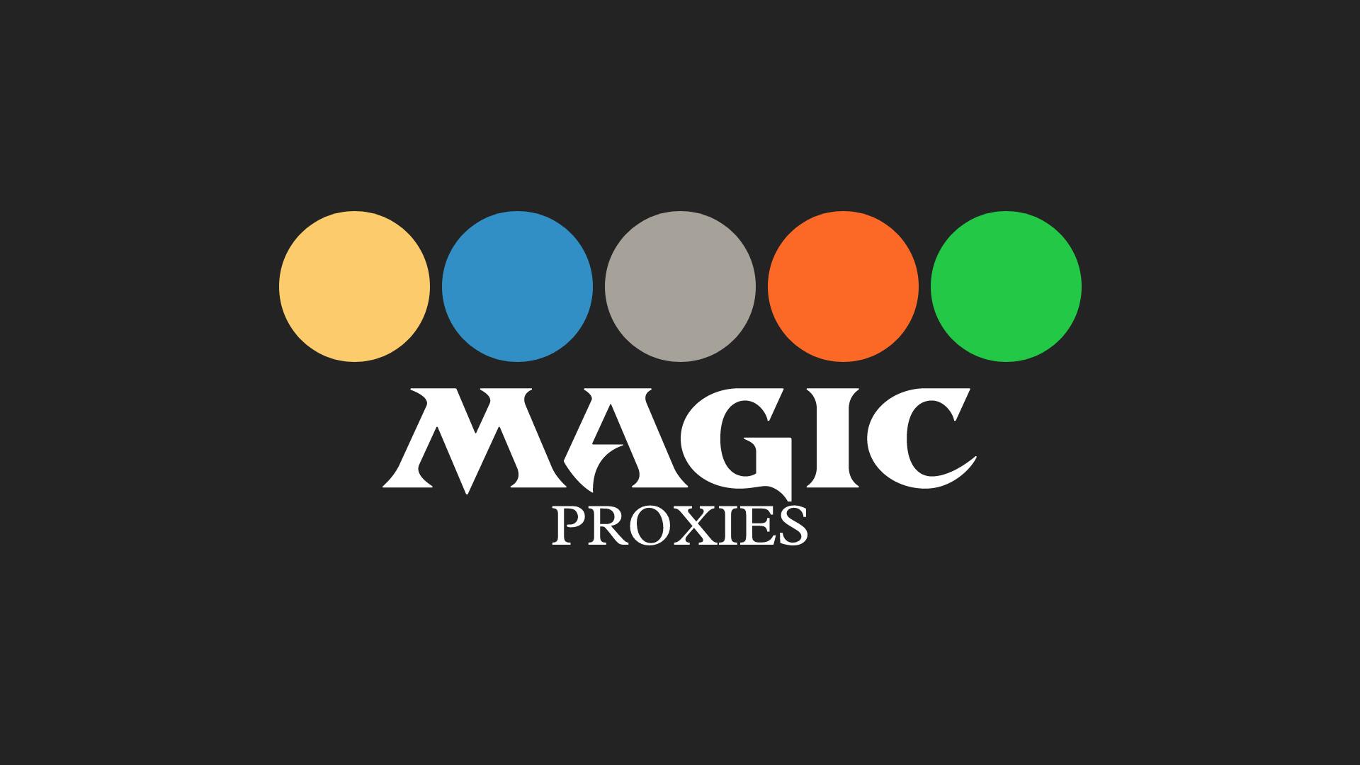 Discovery splash banner for Magic Proxies Discord server