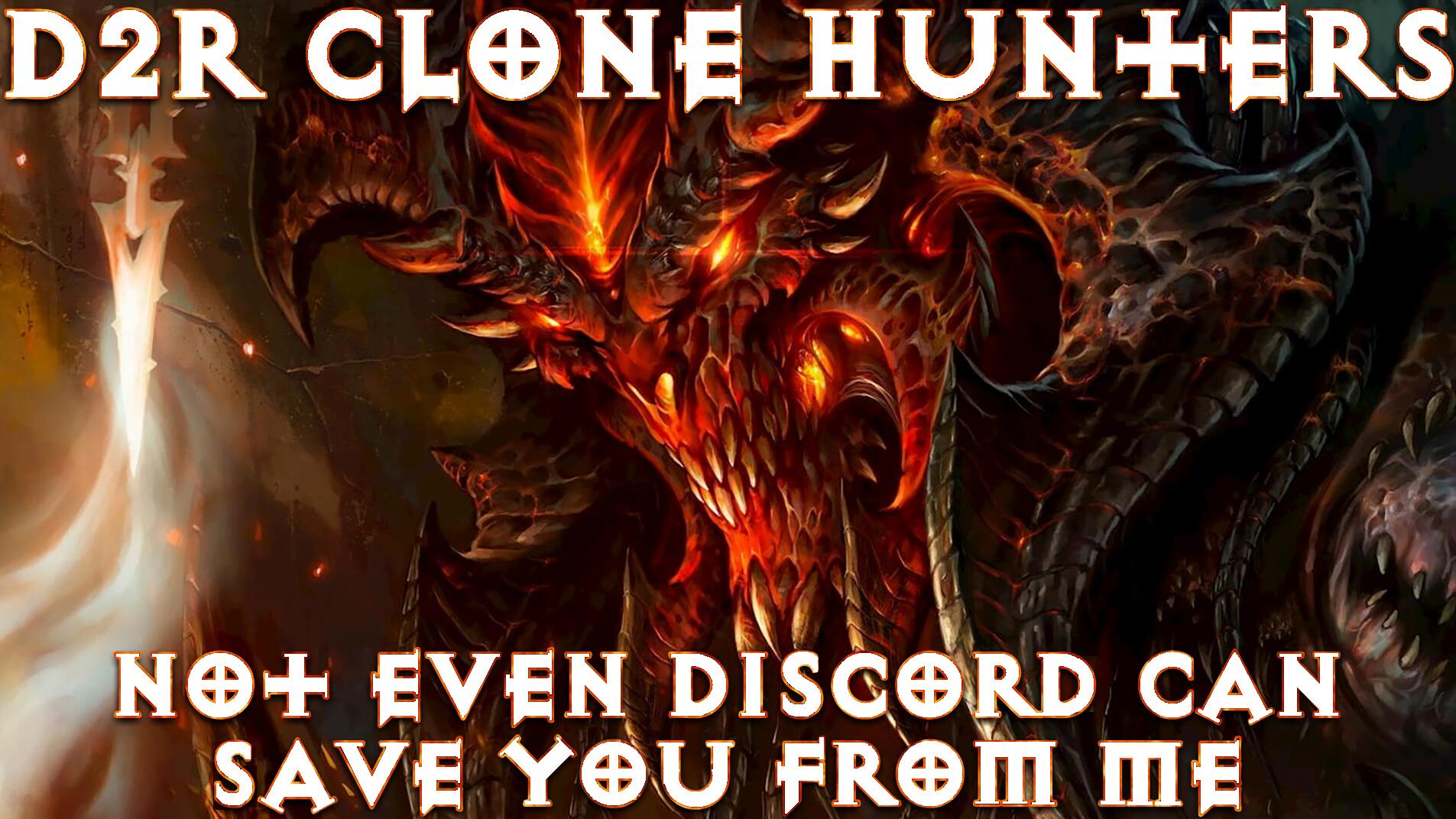 Discovery splash banner for D2R Clone Hunters Discord server