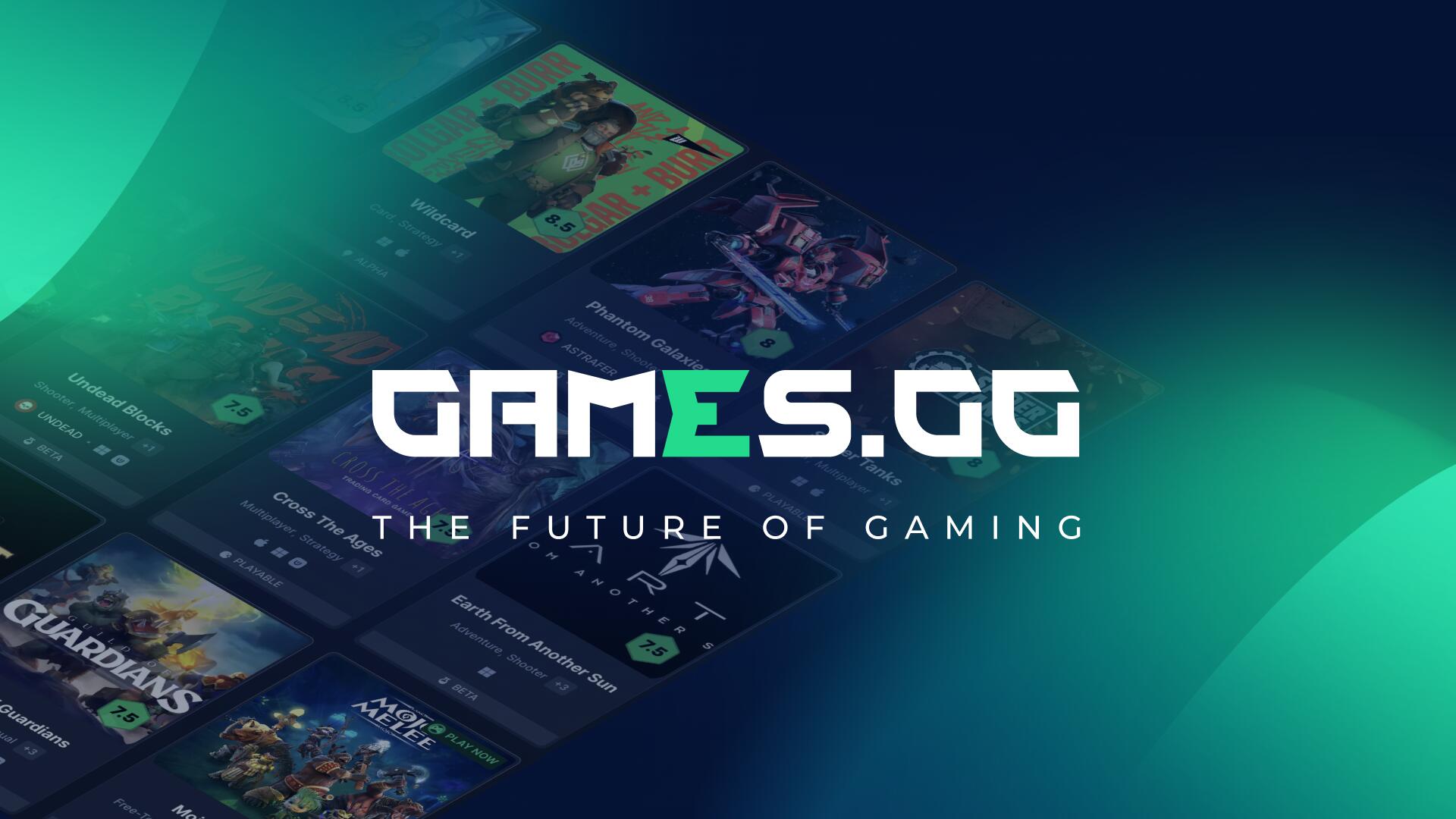 Discovery splash banner for GAMES.GG Discord server