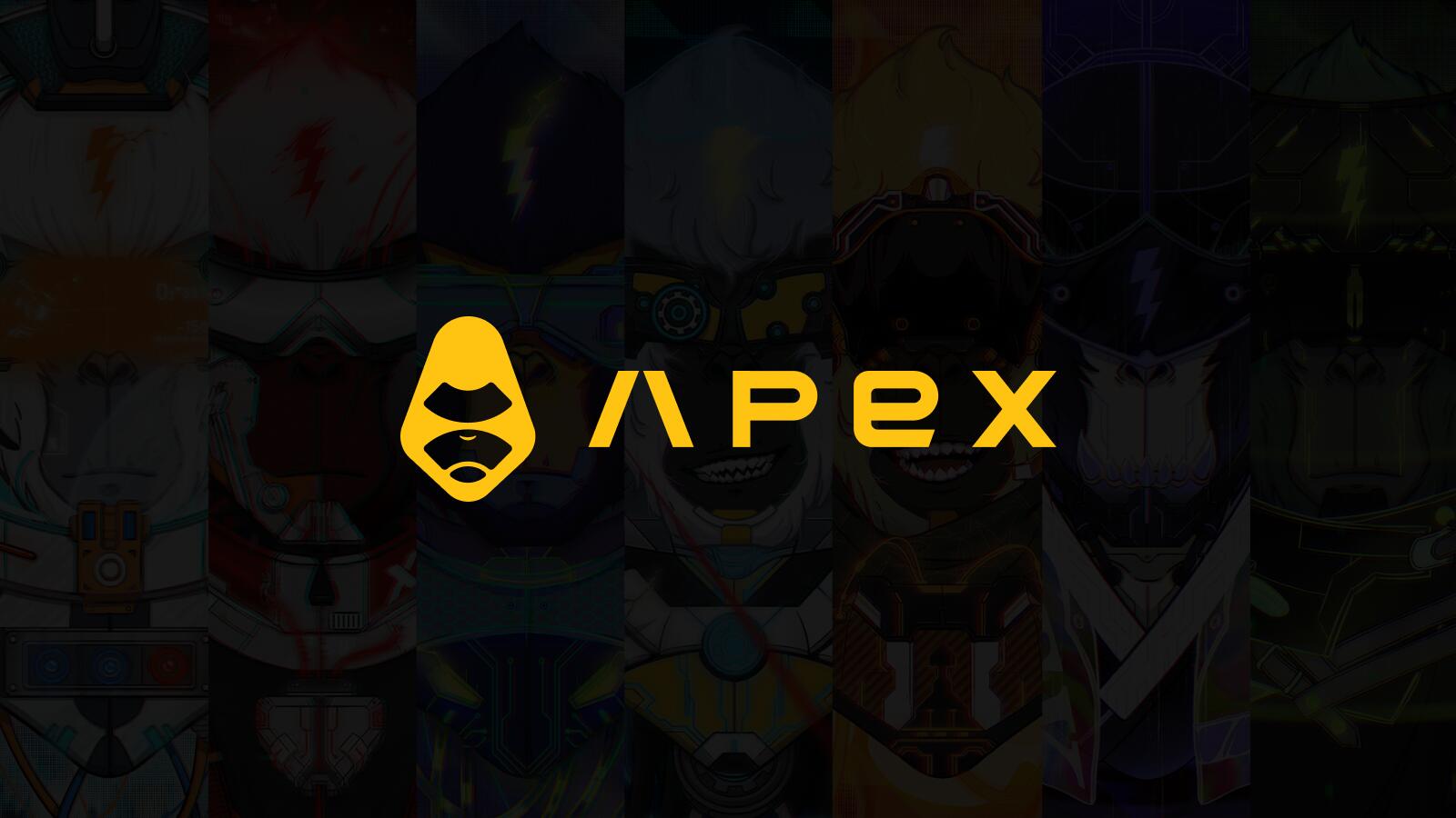 Discovery splash banner for ApeX Community Discord server