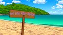 Discovery splash banner for The Low Poly Beach Discord server