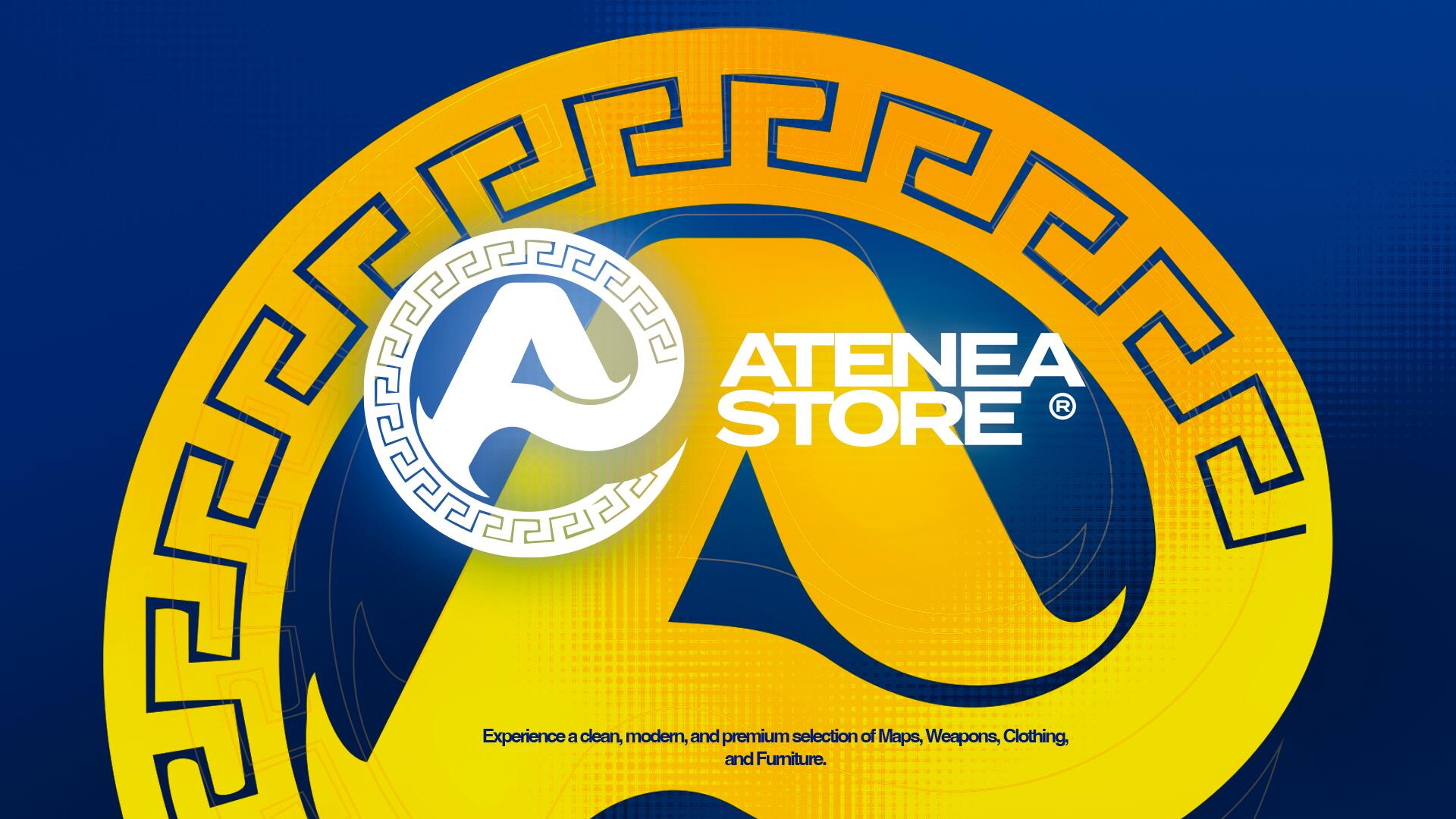 Discovery splash banner for Atenea Store® Discord server