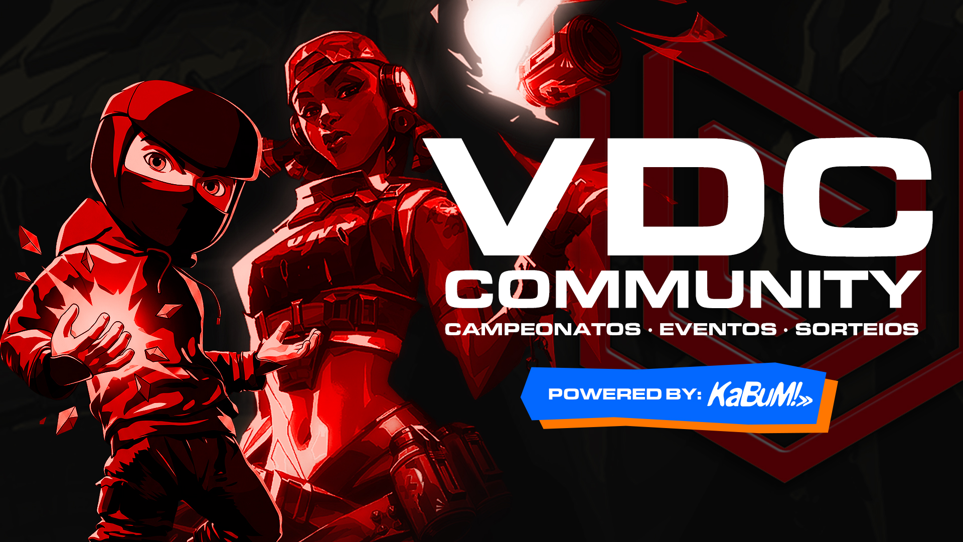 Discovery splash banner for KBM│VDC Community・VALORANT Discord server