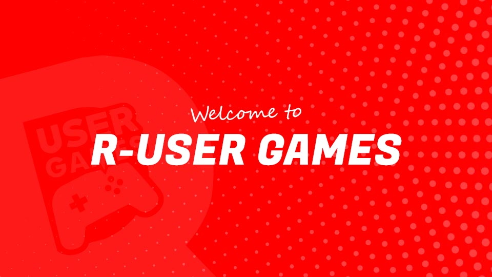 Discovery splash banner for R-USER Games Discord server
