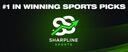 Discovery splash banner for SharpLine Sports Discord server